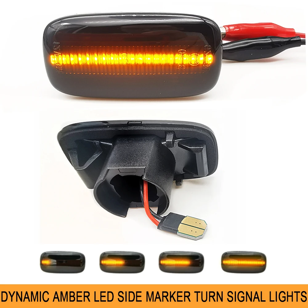 

1Pair LED Turn Signal Dynamic Amber Light for Infiniti G20 AD Wagon Y11 Slivia Bluebird Sylphy G10 Stagea M35 Serena C24 Sunny