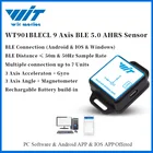 WitMotion Bluetooth BLE 5,0 9 осевой датчик низкого потребления WT901BLECL угол + ускорение + гироскоп + Mag MPU9250 на ПКAndroid