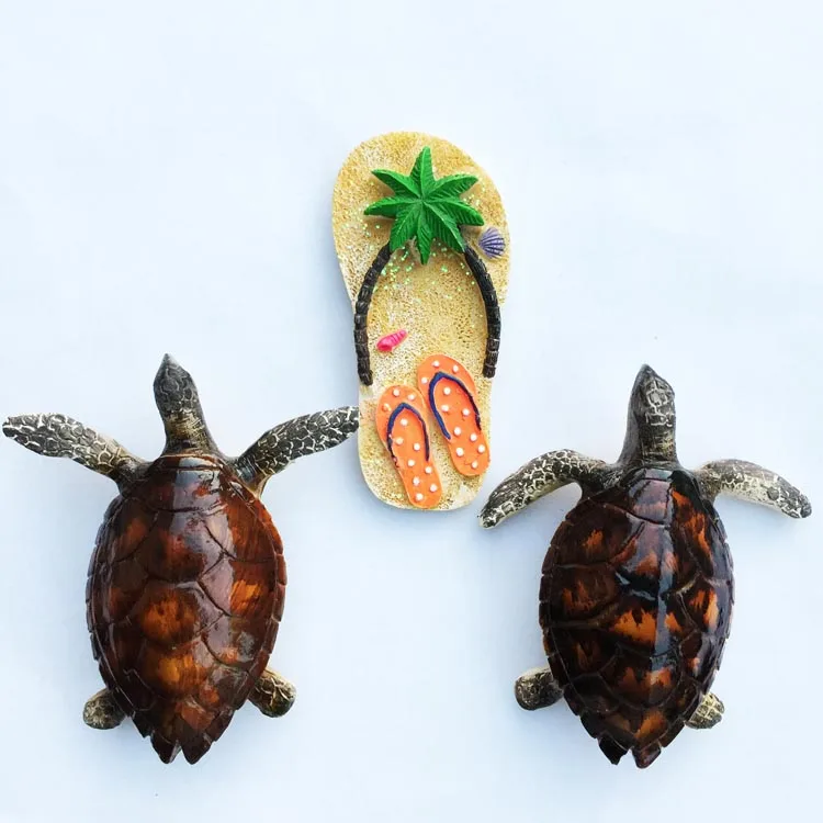 

QIQIPP Maldives Bali Boracay Saipan Palau sea wind turtle tourist souvenir magnetic sticker refrigerator sticker