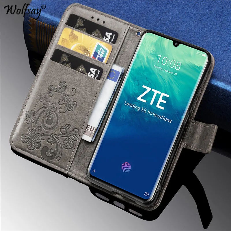 Для zte Axon 10 Pro 5g Чехол Мягкий силиконовый чехол бумажник с откидной для телефона