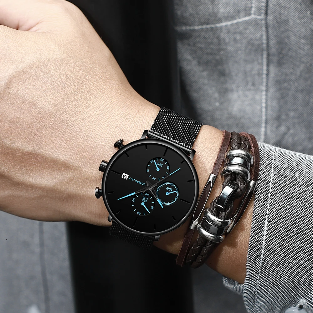 CRRJU часы для мужчин спортивные мужские лучший бренд класса люкс Уникальный