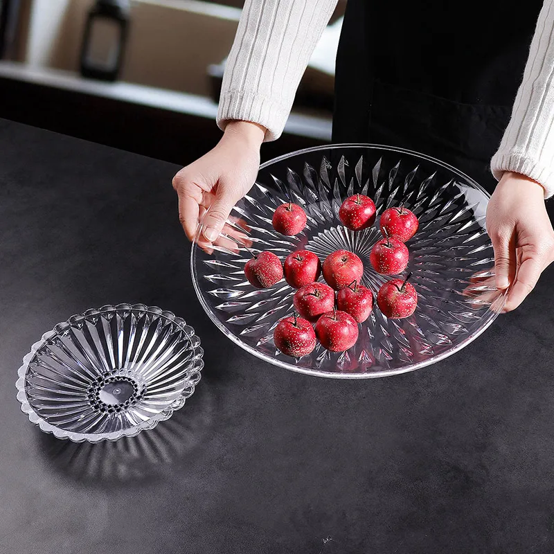 Прозрачная женская тарелка для высушенных фруктов современная Женская закусок
