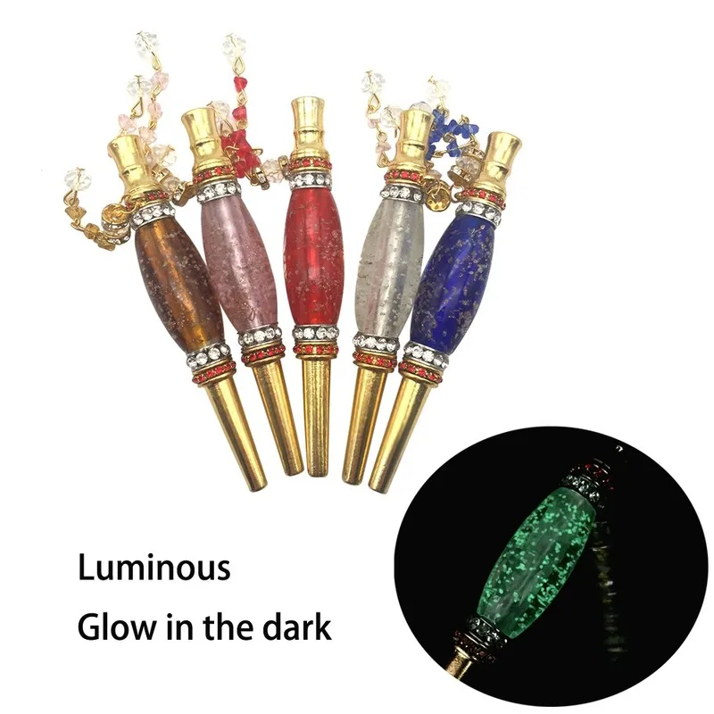 

Wholesale 10pcs Luminous Shisha Hookah Set Mouth Tips Chicha Filter Tip Detachable Tips Hookah Mouthpiece Glow In The Dark