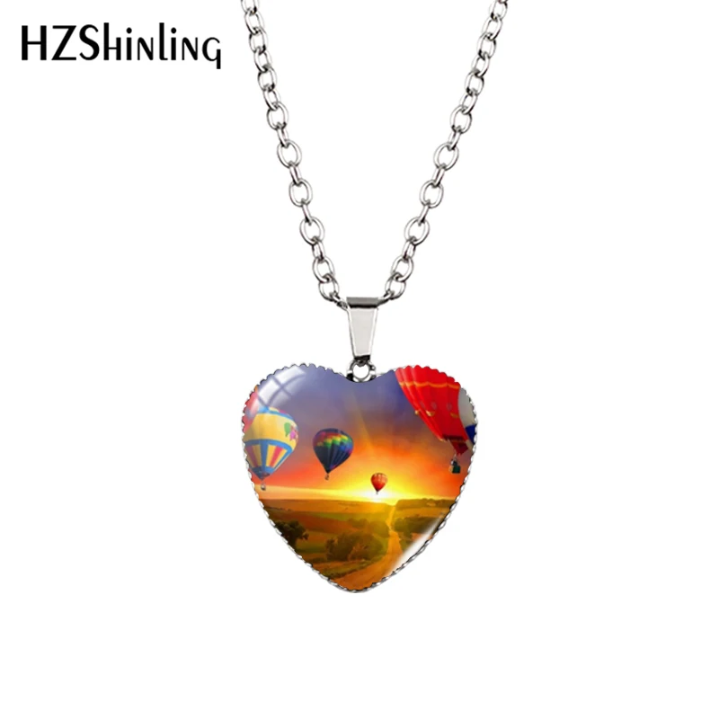 Новое ожерелье с воздушным шаром в форме сердца подвеска ювелирное изделие из