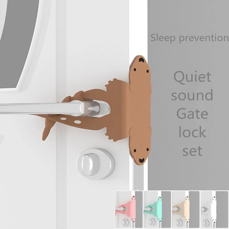 

2021 Hot sale Cartoon Mute Lock Set Anti-Wake Door Mat Prevent Door Lock Buckle