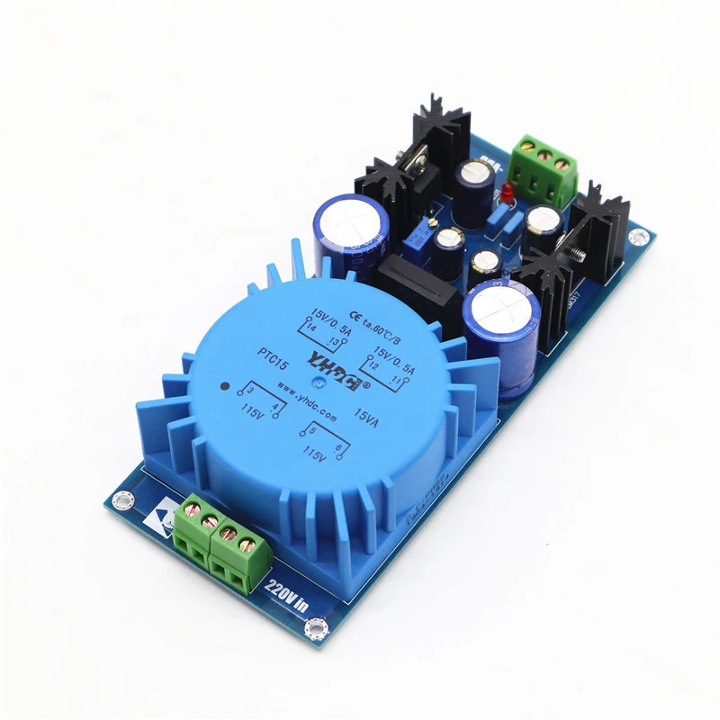 15AV 25 Вт LM317 LM337 трансформатор, выходная мощность регулируемый регулятор напряжения преусилитель блок питания для аудио усилителя
