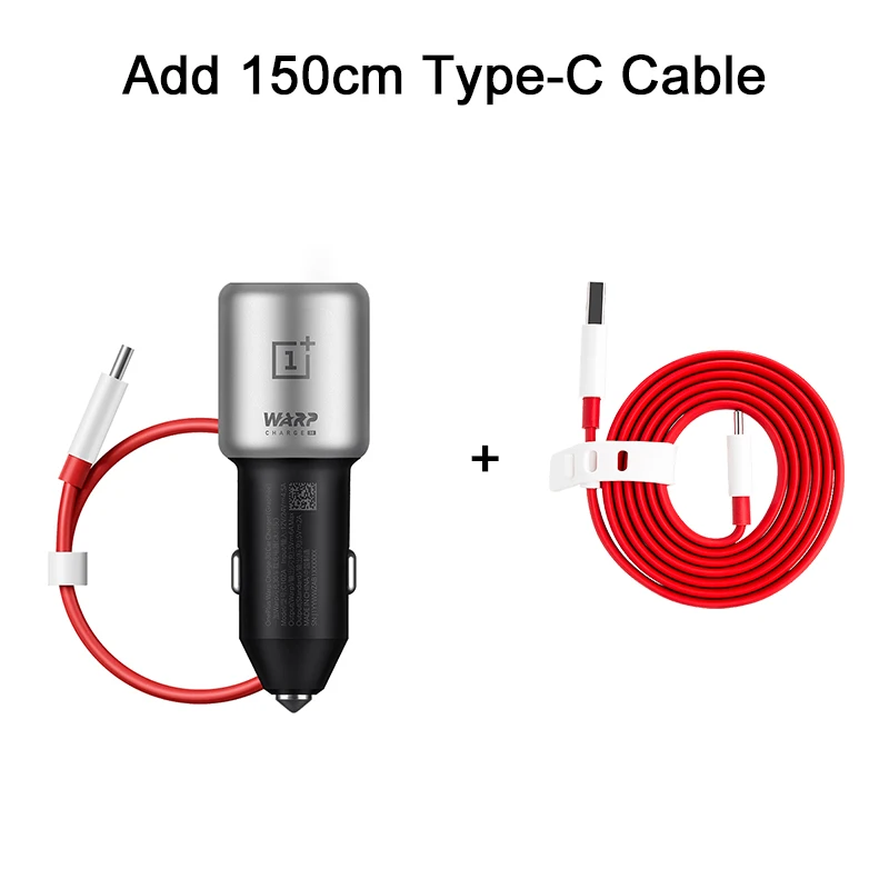 Add Warp 150cm Cable Оригинальное OnePlus 30 Вт деформационное автомобильное зарядное устройство деформация 30 автомобильное зарядное устройство EU UK вход 12 В 24 В 4.5A выход 5 в 6A Max для OnePlus 7 7T Pro - Тип штекера: Add Warp 150cm Cable