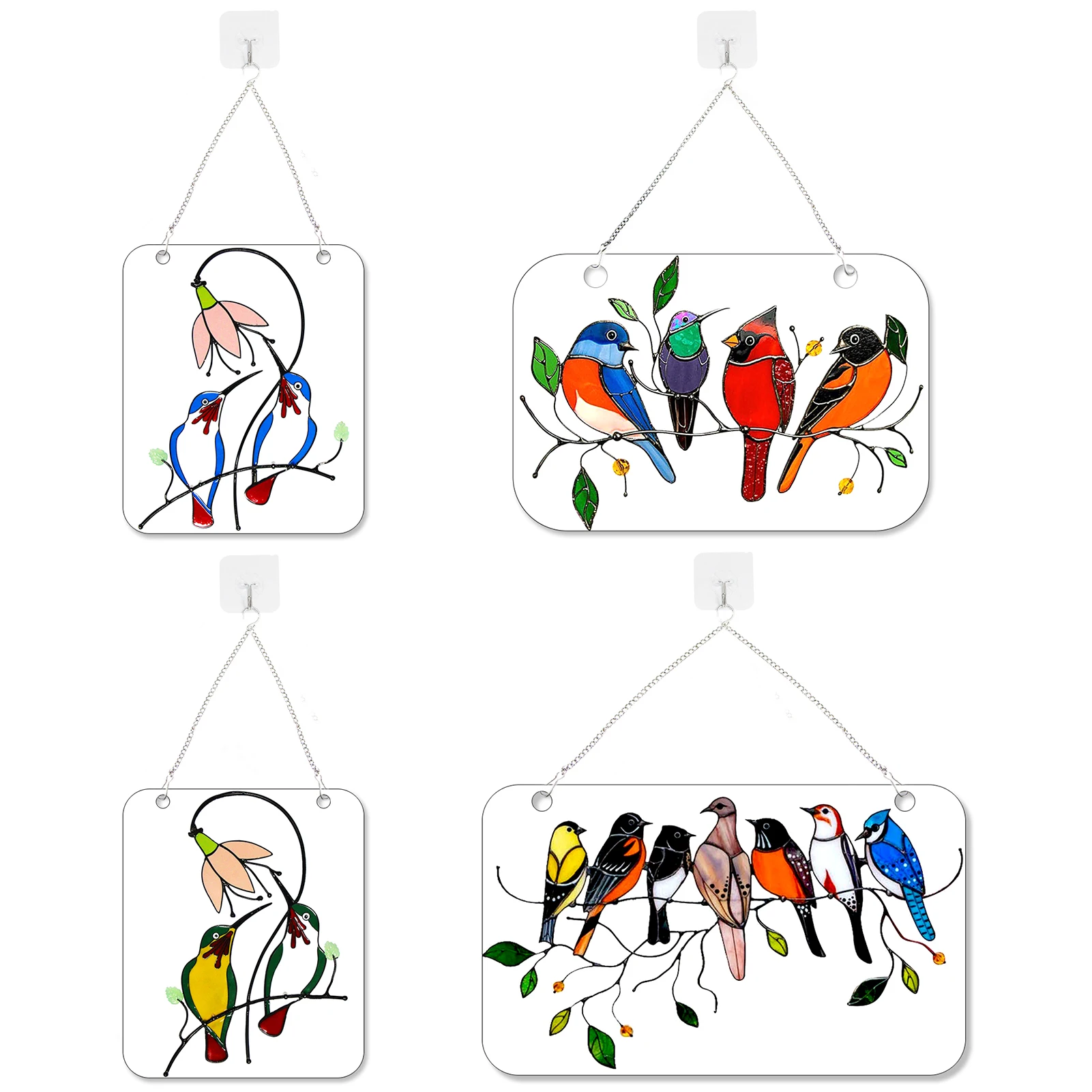 

Bird Pendant Handmade Colorful Multifunctional Artwork Decor