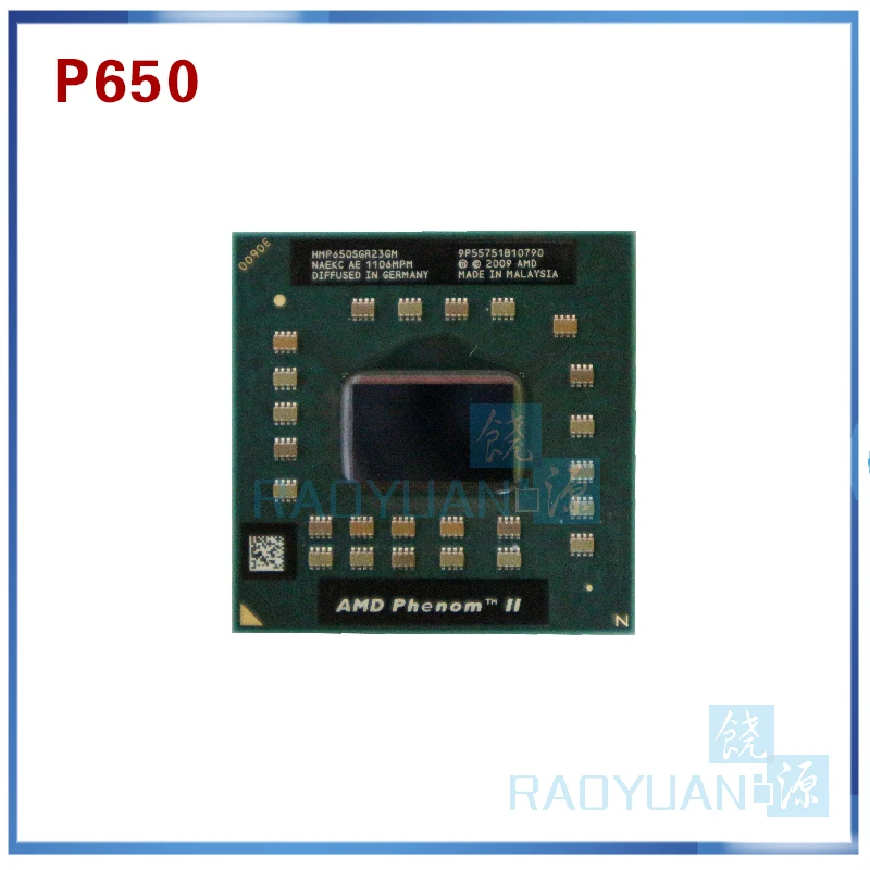 Процессор AMD Phenom P650 HMP650SGR23GM для ноутбука двухъядерный процессор 2 60 ГГц Мб кэш