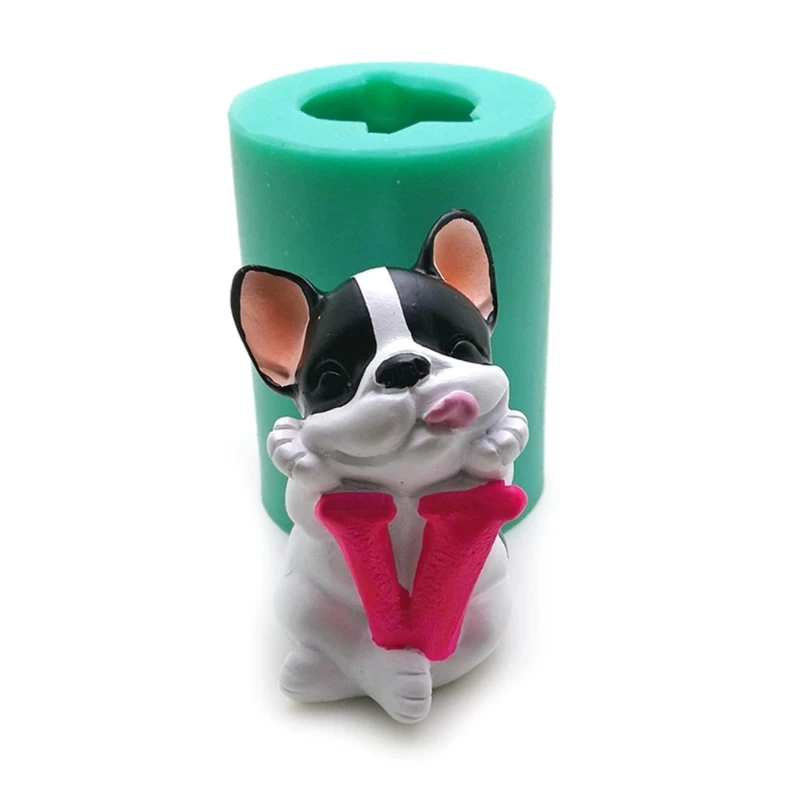 

4pcs/set 3D Dog Silicone Mold Clay Soap Epoxy Mould DIY Cake Chocolate Dessert Fondant Decorating Tools H056