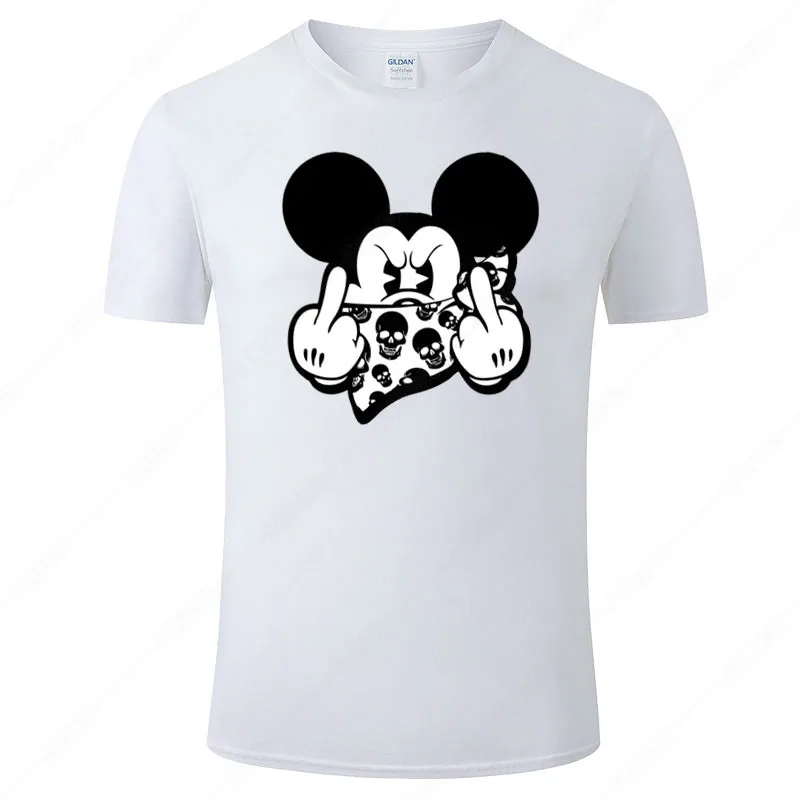 

2021 Summer Mickey Mouse T-shirt Men's and Women's Fashion Short Sleeve Cool Printed Top Asian Size 2021