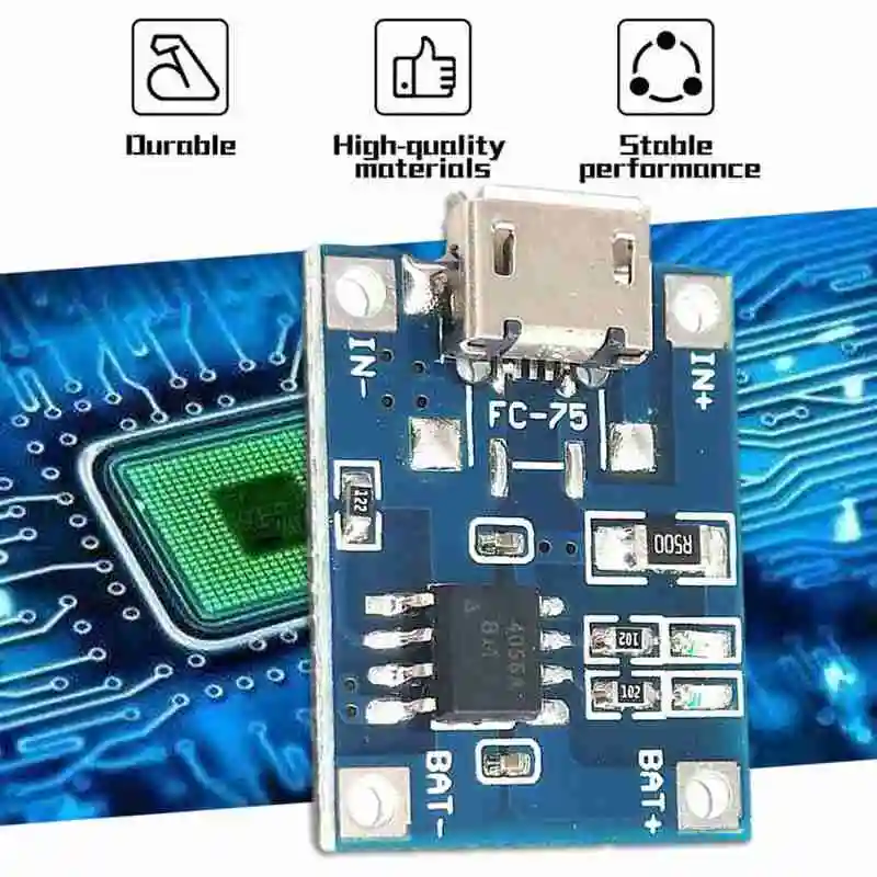 

5V 1A Micro USB Lithium Battery Charging Board Charger Dual Module+Protection TP4056 Functions M0O9