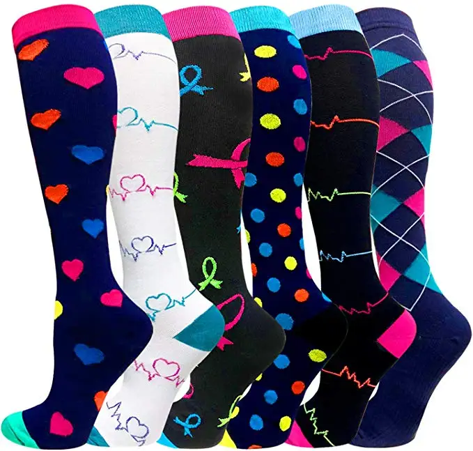 

Compression Socks Men Women Medical Varicose Veins Golfs Socks Pregnancy Nursing Socks Outdoor Sports Cycling Prints Sock