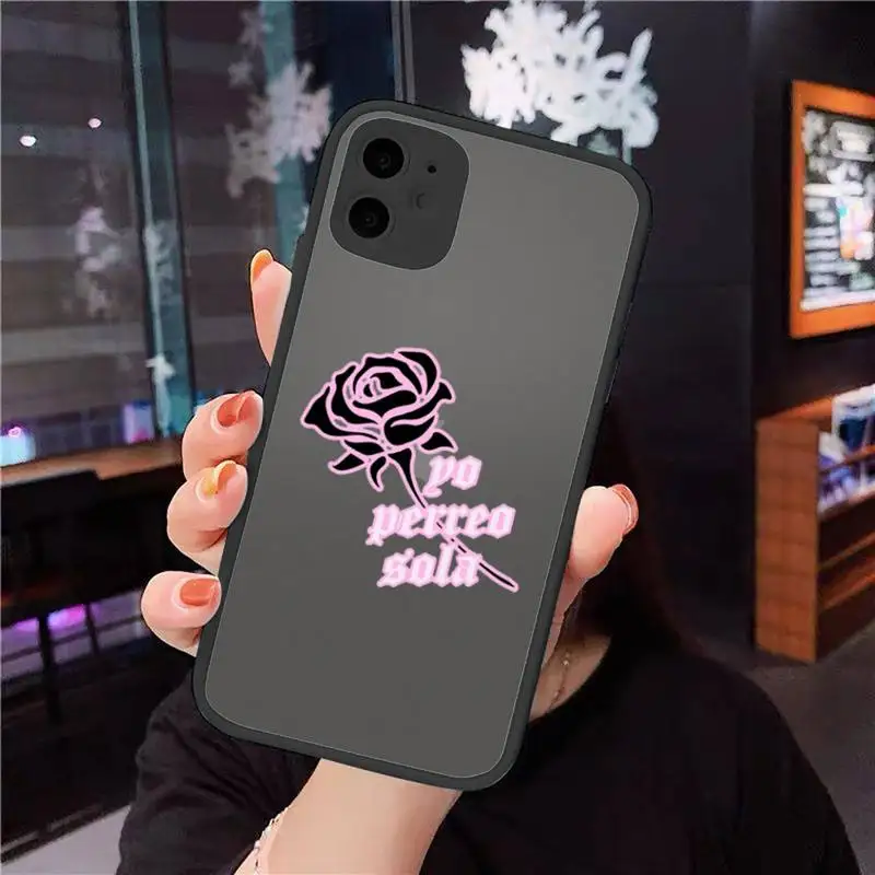 

Yo Perreo Sola Bad Bunny Maluma Phone Cases matte transparent For iphone 7 8 11 12 plus mini x xs xr pro max cover