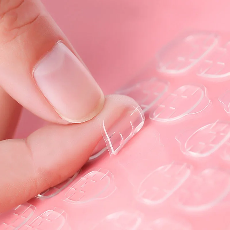 

10pcs Double Sided False Nail Art Adhesive Tape Glue Sticker Fake Nail Acrylic Manicure Gel KG66