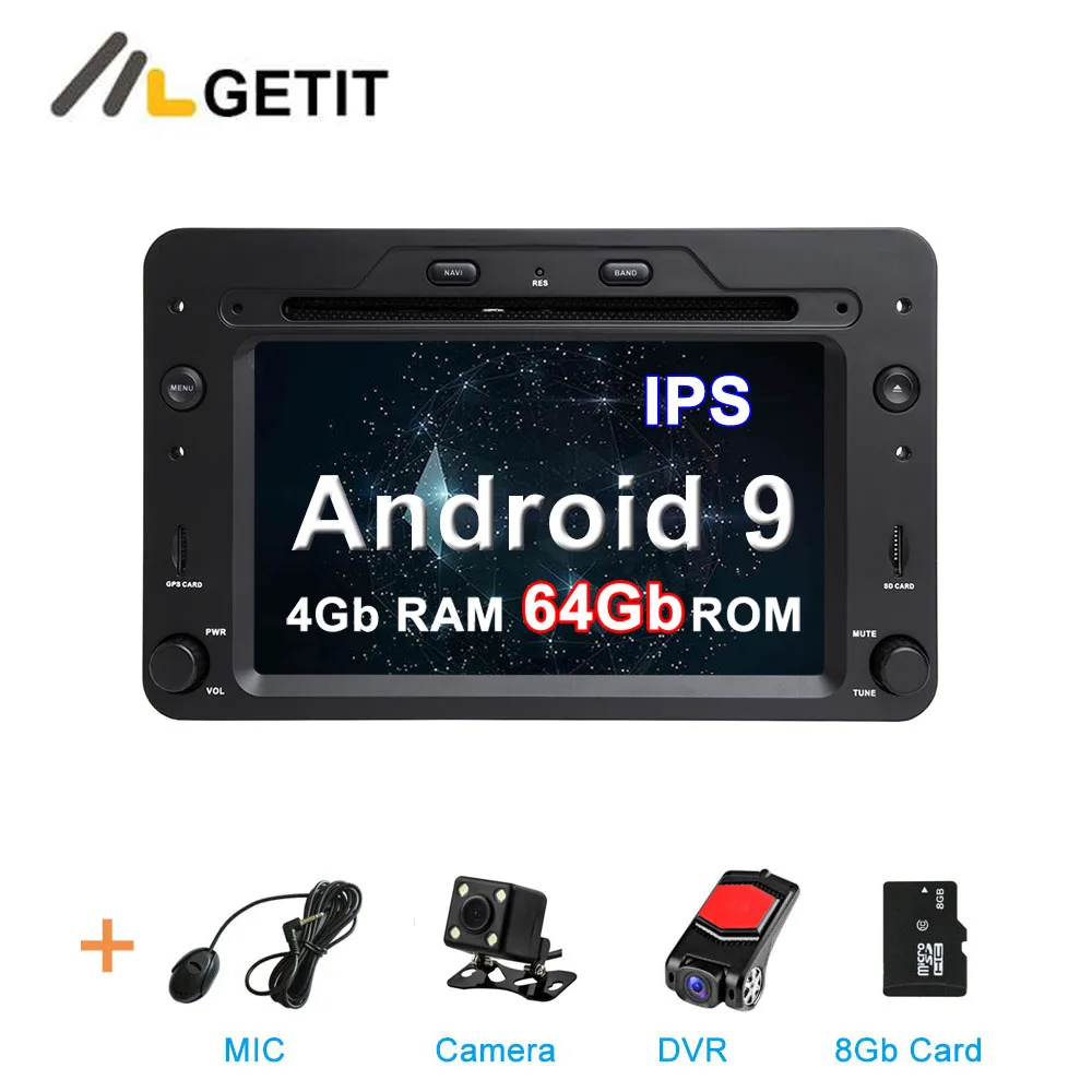 4G CAM DVR SD DSP 64G Автомобильный DVD стерео Мультимедиа Радио Android 10 для Alfa Romeo Spider Alfa Romeo 159 Brera 159 Sportwagon - Цвет: 4G CAM DVR SD