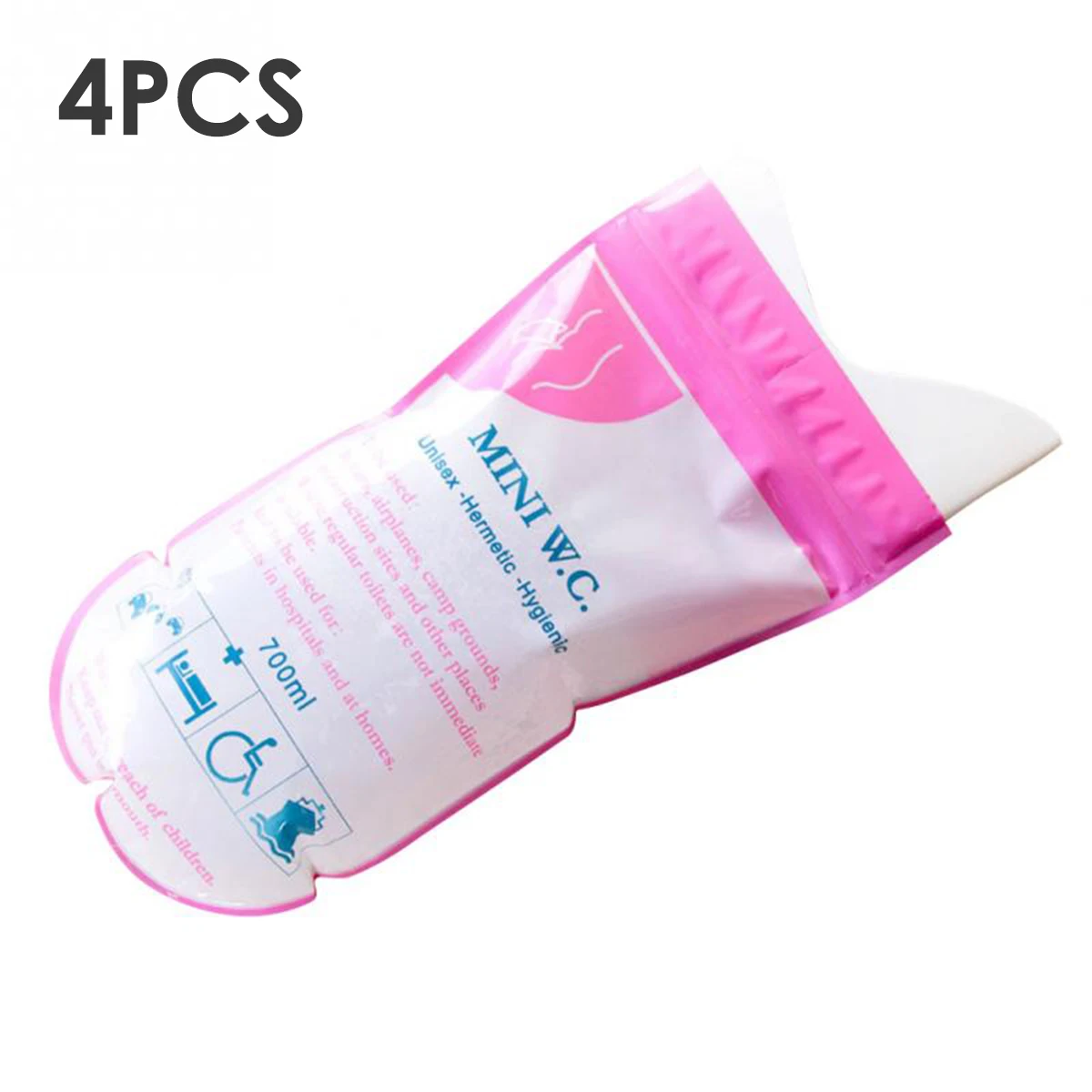 

4Pcs Disposable Urine Bag With Gel Unisex Urinal Bag Emergency Vomit Bag Toilet Pee Bags For Child Women Men Travel Traffic Jam