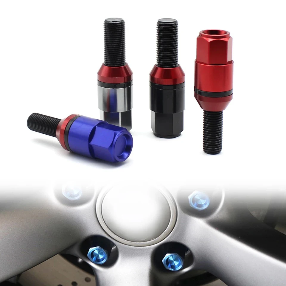 

Universial Car Steel Iron Wheel Bolts Cone Seat with Aluminum Cap M12x1.25 M12x1.5 M14x1.5 M14x1.25 Lug Bolt Fits For BMW
