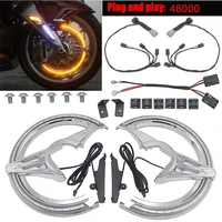new motorcycle accessories chrome black brake disc rotors covers led cornering lamp for honda gl1800 goldwing 2018 2019 2020