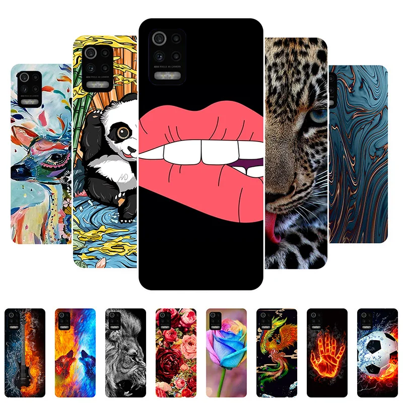 

For LG K52 K62 Q52 Case Bumper Silicone TPU Soft Phone Cover For LG K62 Plus Cases LGK62 K 62 K 52 Fundas Cartoon