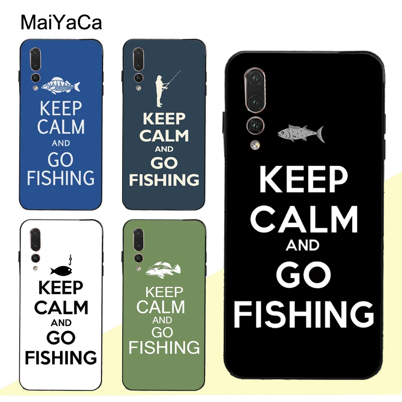 Рыболовный чехол MaiYaCa Keep Calm and Go для Huawei P Smart 2019 Z P10 P20 Lite P40 P30 Pro Mate 10 30 20 - купить по