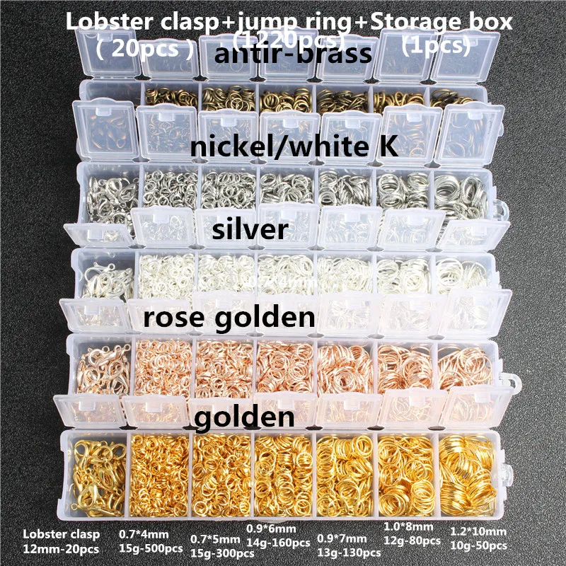 Соединительные кольца с карабином из сплава незамкнутые соединительные