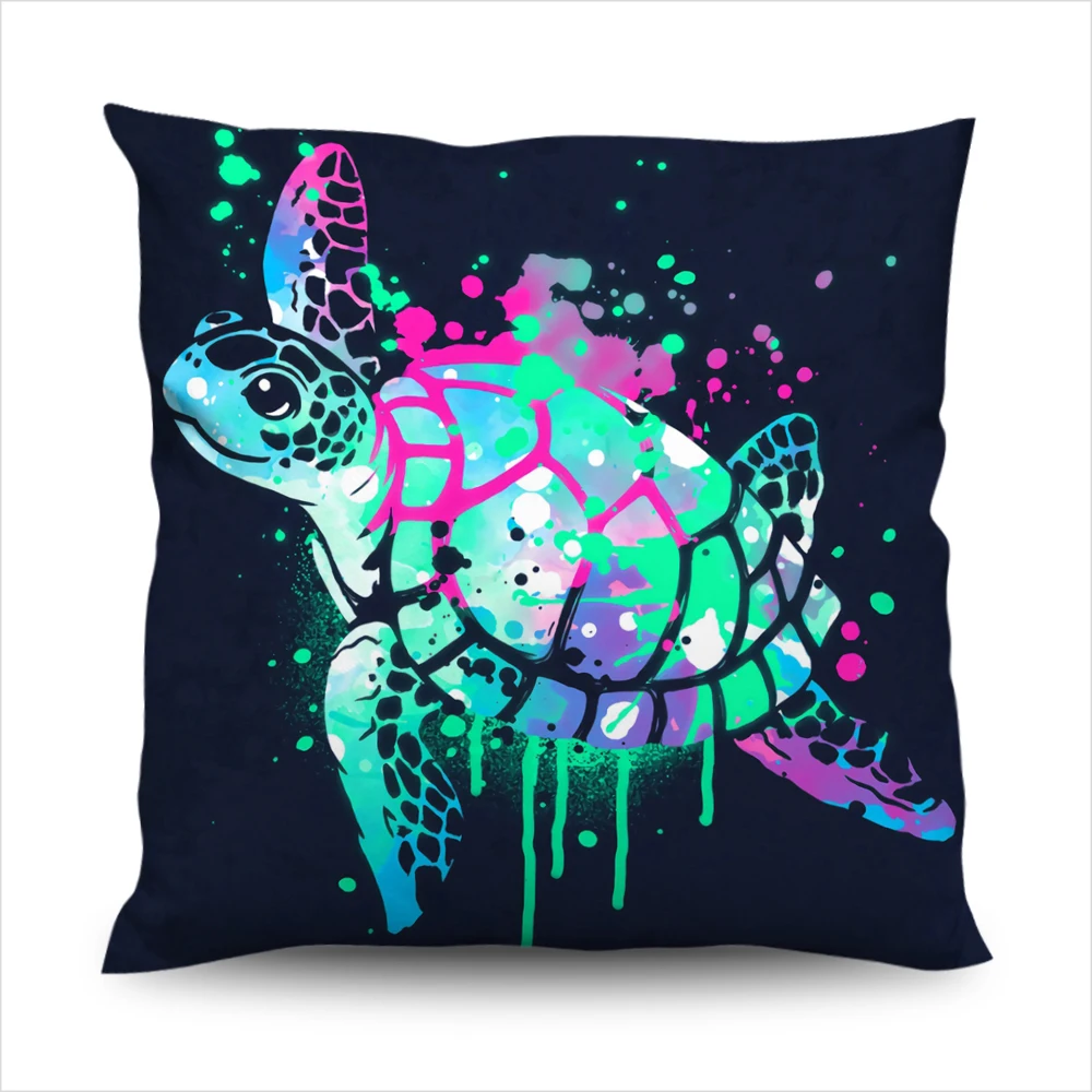 Декоративный чехол для подушки с рисунком животного наволочка 3D детское
