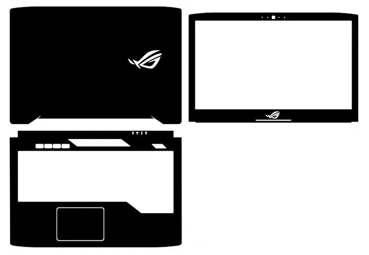 Наклейка из углеродного волокна для ноутбука Защитная пленка ASUS Rog Strix GL503VD GL503VM Hero