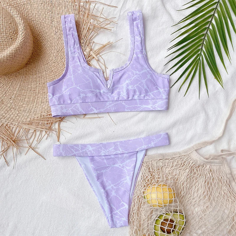 Peachtan Dragon print bikinis 2020 mujer Bandeau swimsuit women 2 pieces High cut swimwear female Vintage bathing suit Biquini | Женская