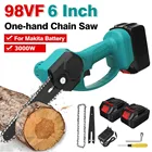 3000 Вт Беспроводная цепная пила 6 дюймов 9868VF портативные Деревообрабатывающие инструменты Беспроводная Электрическая цепная пила Резак