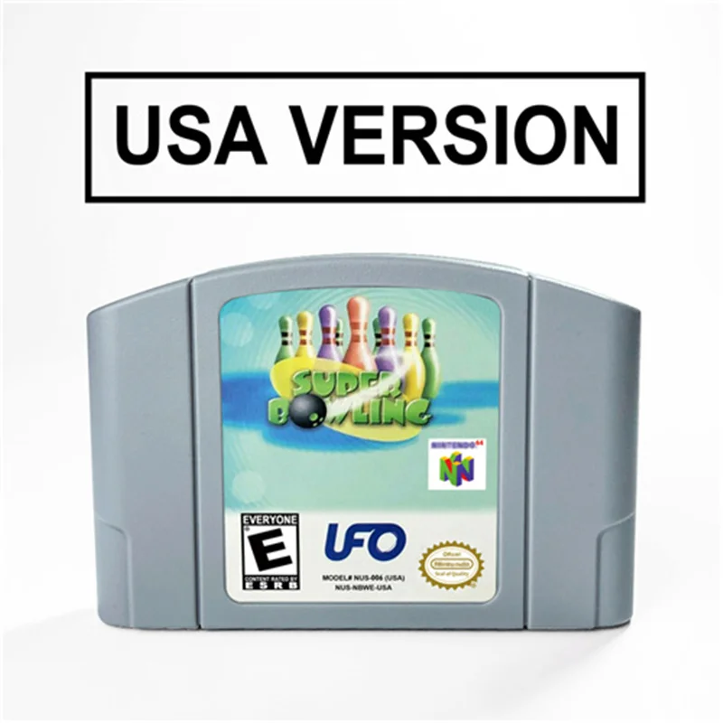 

Супер Боулинг Для 64 бит картридж для видеоигр США Версия NTSC
