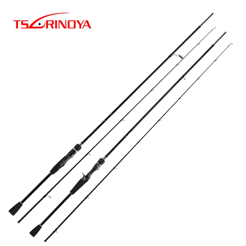 

TSURINOYA WOLF New Spinning Baitcasting Fishing Rod 1.98m 2.09m 2.2m 2.28m Canne A Peche Carbon Fishing Pole FUJI Accessories