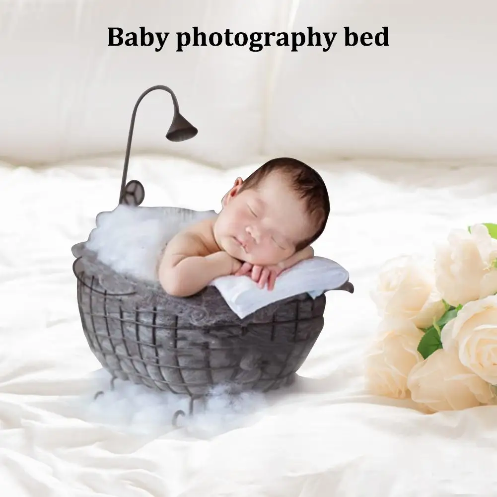 Новорожденная детская корзина фотография кровать месяц Ванна Цветок для