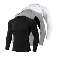 running t shirt men compression gym winter soldiers quick dry fitness long sleeve sport shirts male training jogging sportswear