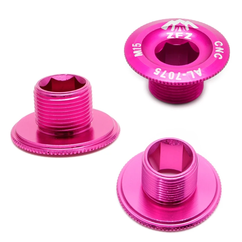 Mountain Bike Crankset Crank Cover Screw Aluminum Axis Fixing Bolt MTB Accessory