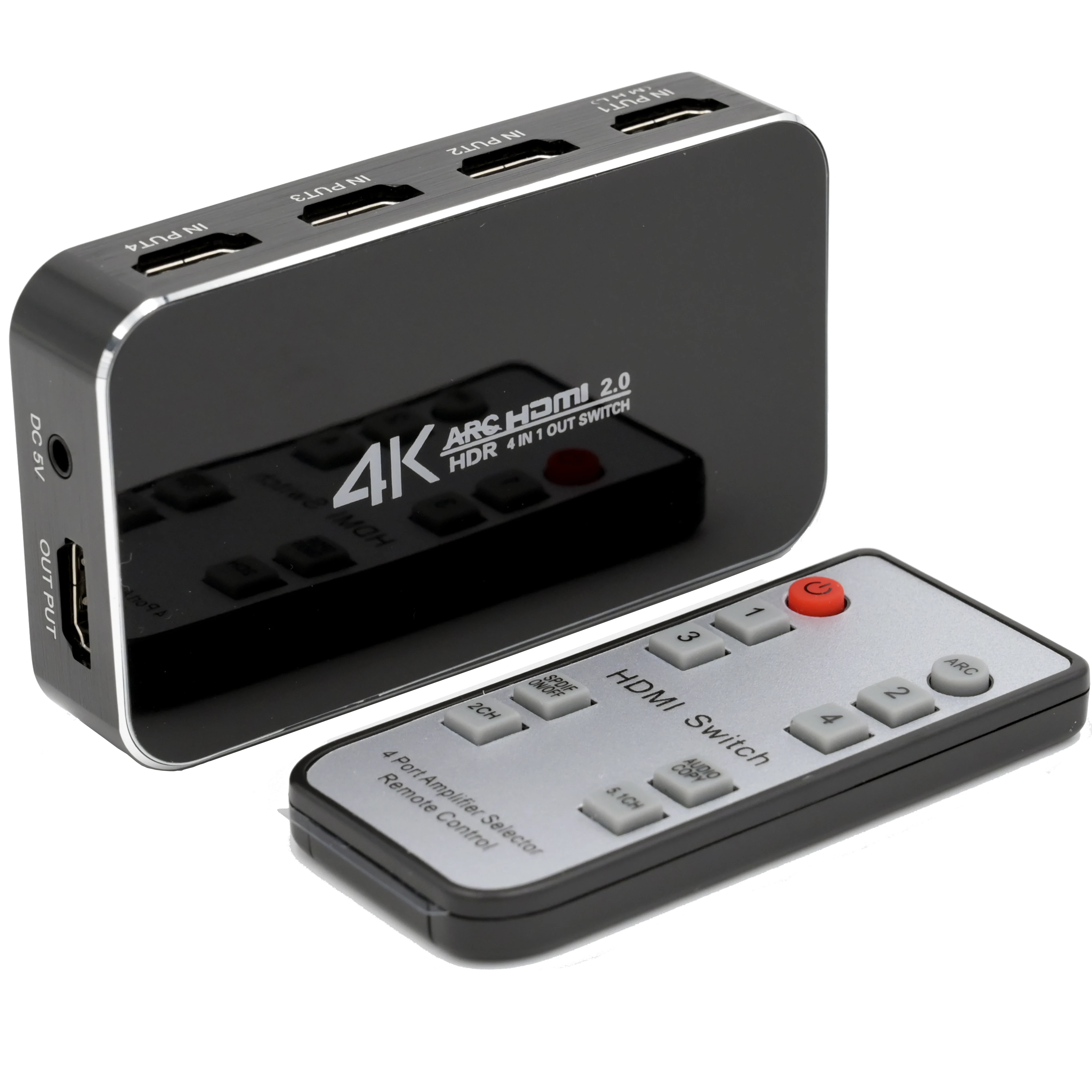 HDMI переключатель 4x1 4K @ 60 Гц аудио оптический TOSLINK Ultra HD 4 порта 1080p 3D для Xbox PS4 Blue Ray
