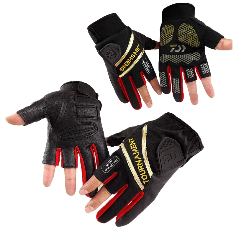 

Рыболовные Перчатки DAIWA, перчатки из натуральной кожи для велоспорта, дышащие водонепроницаемые перчатки премиум-класса, перчатки, перчатк...