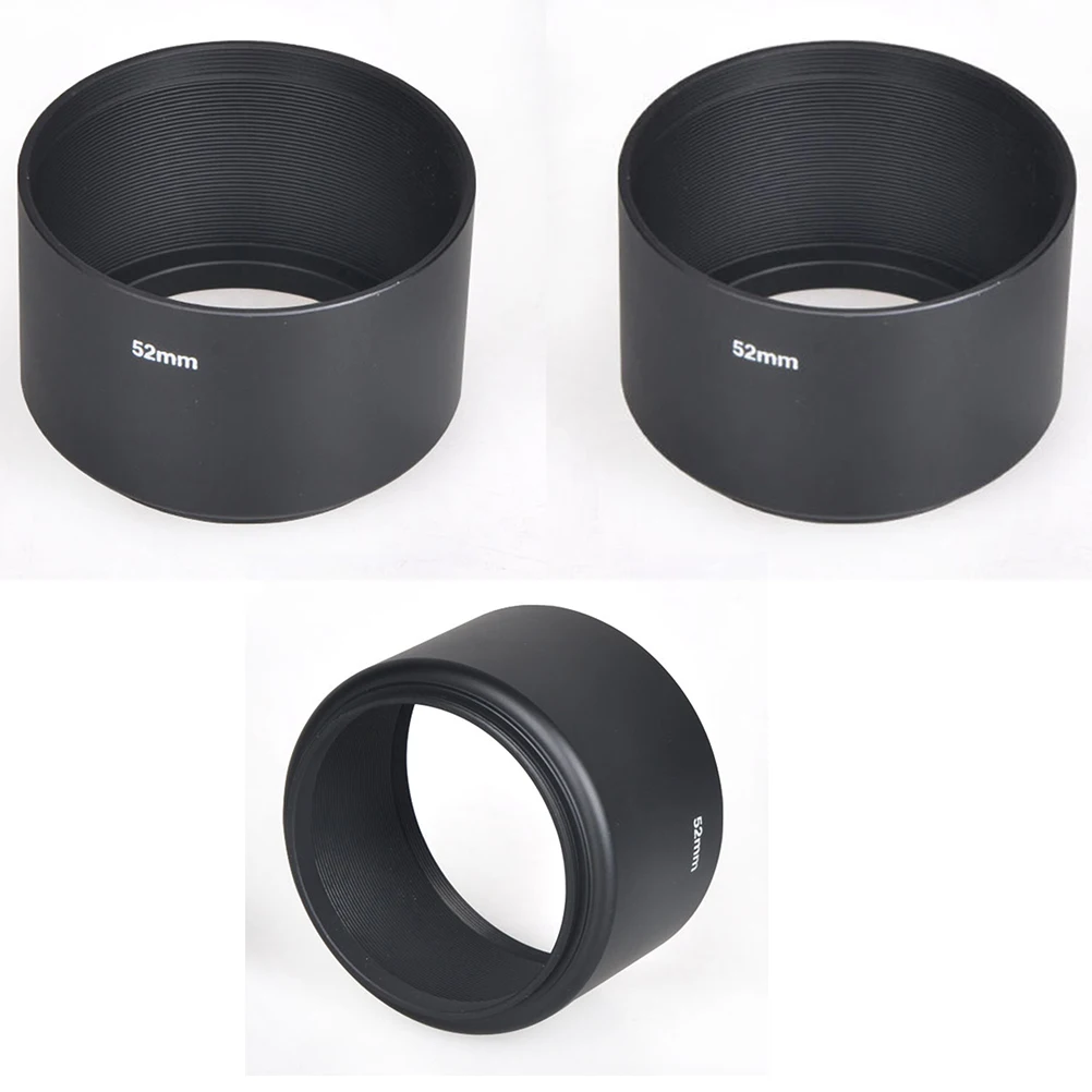 

JETTING Screw Mount 52mm Metal Lens Hood For Canon Nikon Pentax Sony Olympus Drop Shipping