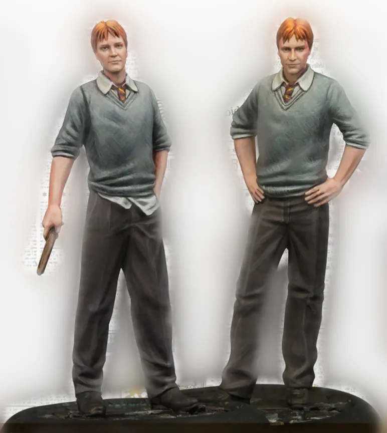 Комплект модельная фигурка из смолы 35 мм без сборки неокрашенный // M089 | Игрушки и