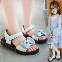 zi ning fashion summer shoe butterfly knot shoes toddler single sneakers for princess children shoes baby girls beach sandals