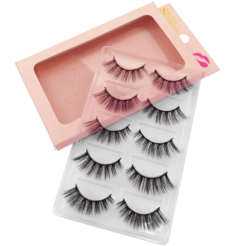 YSDO Lashes 5 пар, норковые ресницы, натуральные длинные 3d норковые ресницы ручной работы, накладные ресницы, накладные ресницы для макияжа