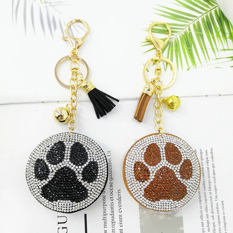 Креативный мультяшный Корейский Бархатный брелок для ключей с медведем лапой