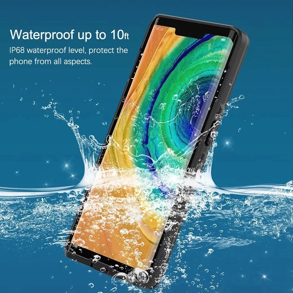 Водонепроницаемый Чехол IP68 для HUAWEI Mate 30 Pro плавания дайвинга 10 футов подводный