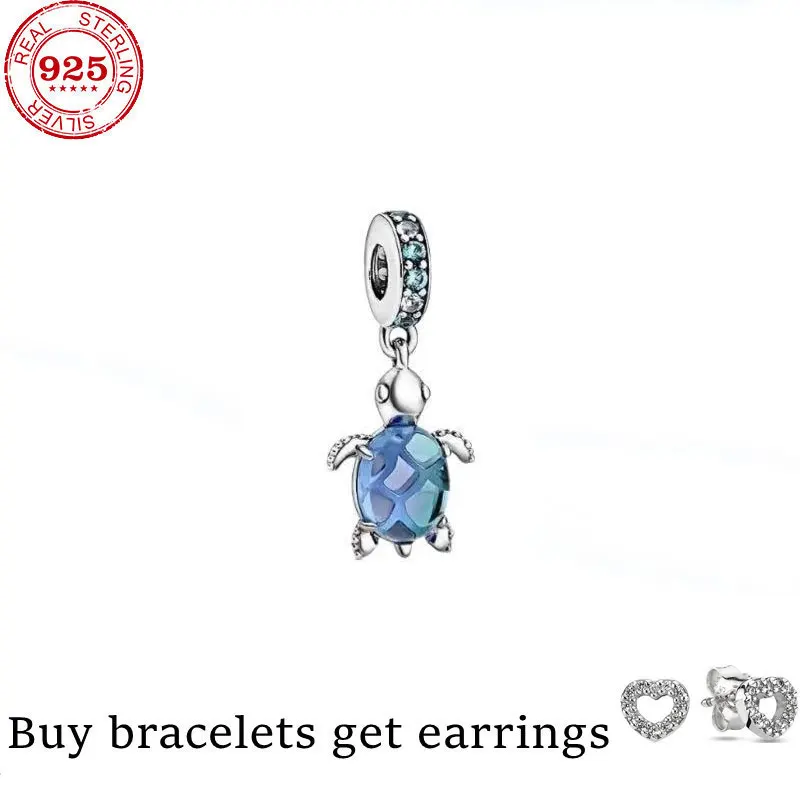 

2021 hot new 925 sterling silver cute cartoon pendant bead fit original charm
