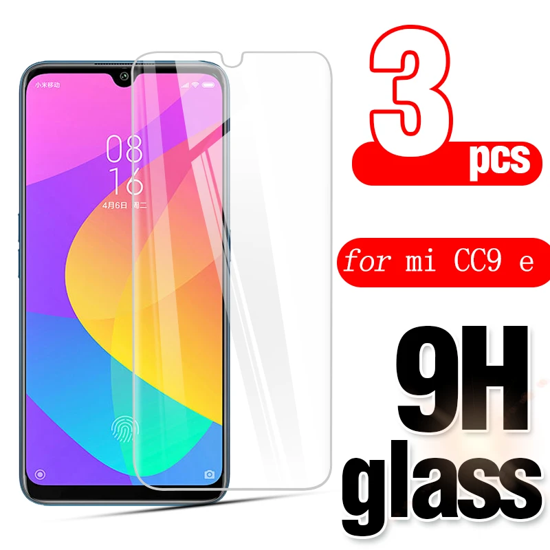 

Пленка из закаленного стекла для Xiaomi CC9 E, 3 шт., защита экрана от падения для Xiaomi A3, устойчивая к царапинам Защитная стеклянная пленка