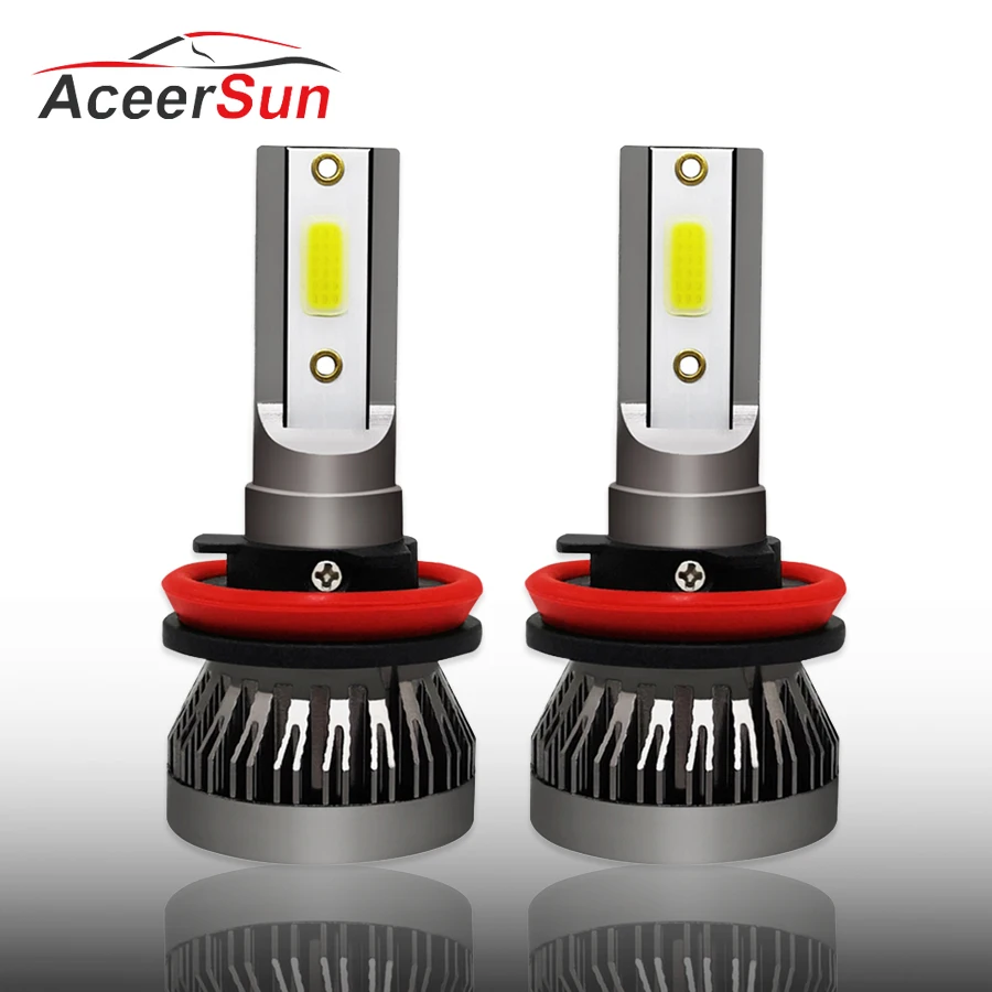 2 шт. автомобилей головной светильник мини-лампа H7 светодиодный лампы H1 H8 H11