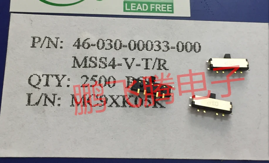 10 шт./лот Taiwan Yuanda DIP MSS4-V-T/R пластырь 8-foot 3 переключатель питания слайдер боковой |