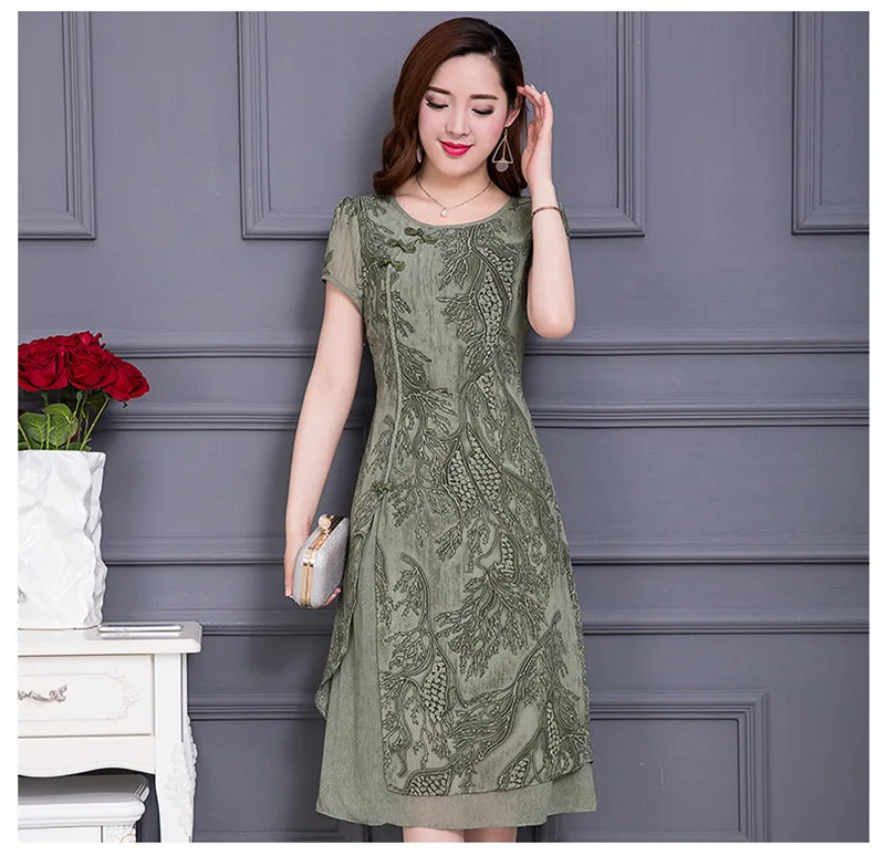 Женское шифоновое платье Ete винтажное с цветочным принтом размера плюс 6XL WXF70 для