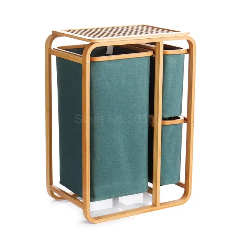 Ткань Оксфорд препятствуют грязной стеллаж для хранения одежды корзина белья из