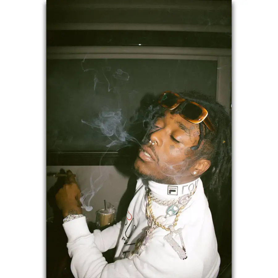 MQ1456 Lil UZI Vert хип-хоп музыка звезда рэпер певец Горячее предложение художественный плакат Топ Шелковый светильник холст домашний декор Настенная картина печать